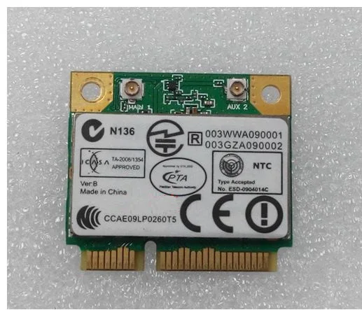 

SSEA New Atheros AR5B93 Half MINI PCI-E Wireless WiFi Card 300Mpbs 802.11b/g/n