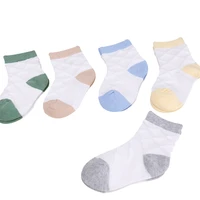5 pairslot spring summer cotton kids socks cute infant baby socks boy girl casual mesh socks children floor socks