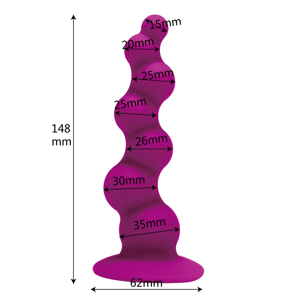 Sex Shop Anal Toys For Women Men Gay Dildo Beads Silicone Large Butt Plug With Suction Cup Adult Products |