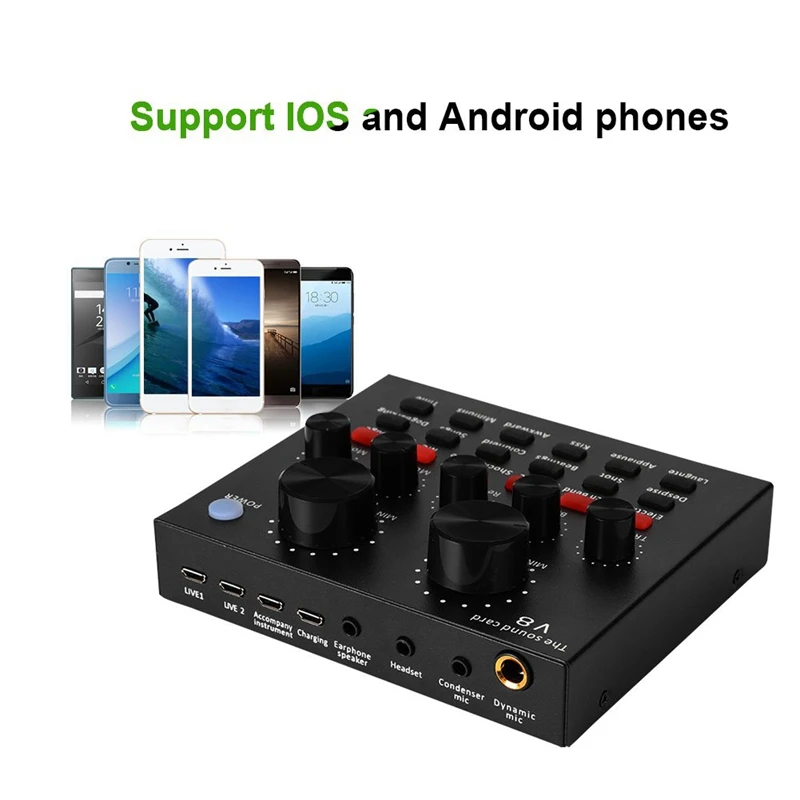 Внешняя звуковая карта Usb функция Bluetooth для компьютера ПК мобильный