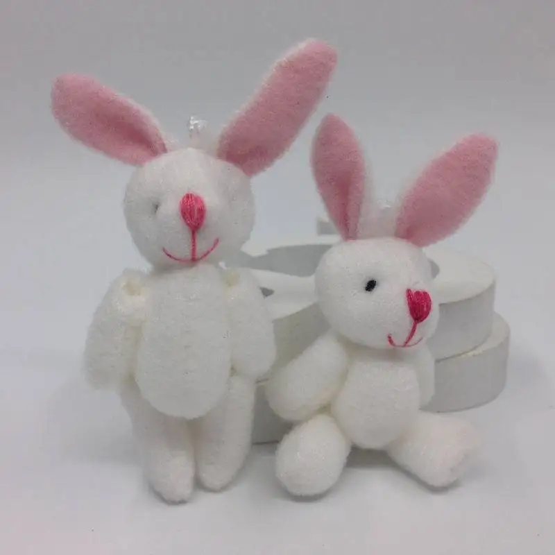 6 см 50 шт./лот милый маленький кроличий кролик плюшевые игрушки DIY совместный с