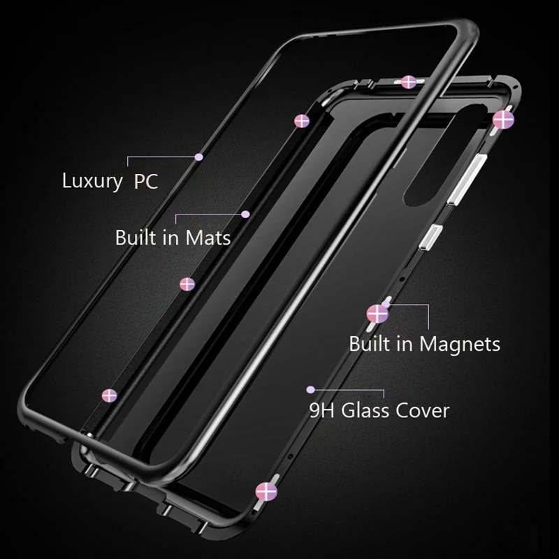 Роскошный Магнитный чехол для телефона samsung Galaxy J4 J4Pro Магнит полное покрытие на
