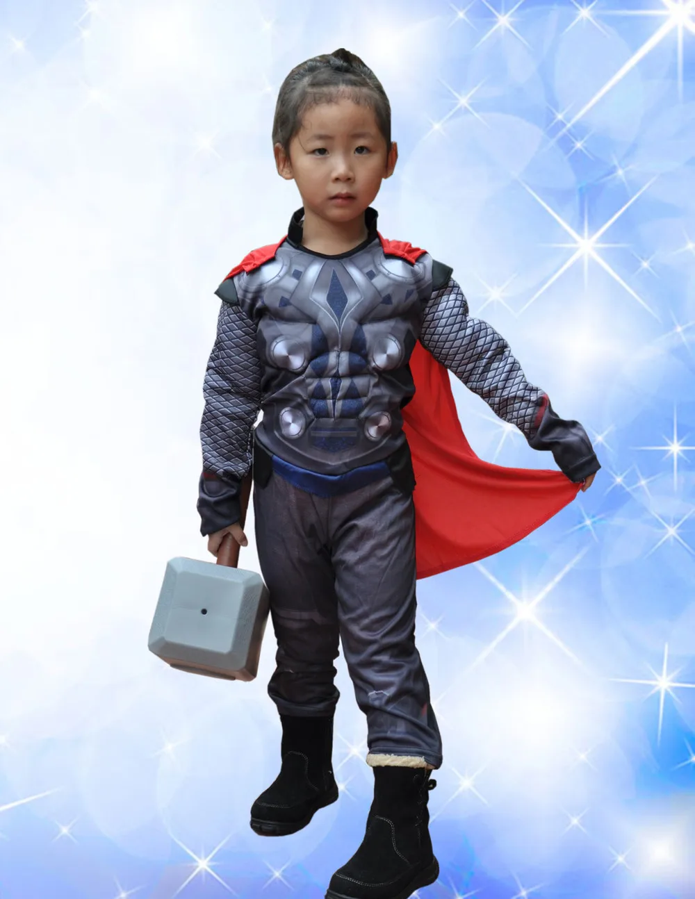 Новинка 2016 года Классический маскарадный костюм мстители Тор для мальчиков