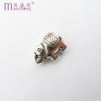 10pcslot vintage elephant beads pendant zinc alloy animals elephant bead metal charm accessories make bracelet jewelry