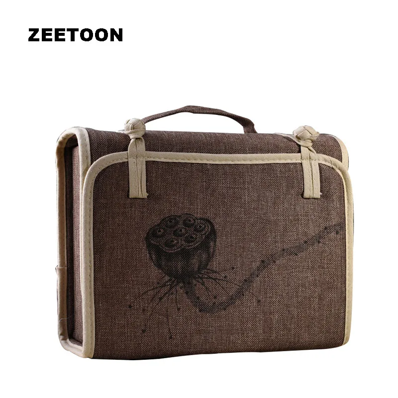 Портативная дорожная чайная посуда в японском стиле льняной пакет для хранения