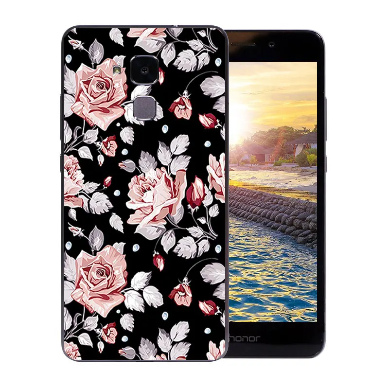 Чехлы для телефонов 5 2 дюйма Huawei Honor 5C прозрачный мягкий силиконовый чехол 7 Lite GT3
