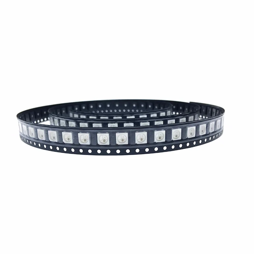 4pin WS2812B ws2812 5050 SMD индивидуально адресуемый цифровой RGB светодиодный чип-светильник 5 В Диаметр Радиатора для 5050 RGB полосы 10~ 1000 шт