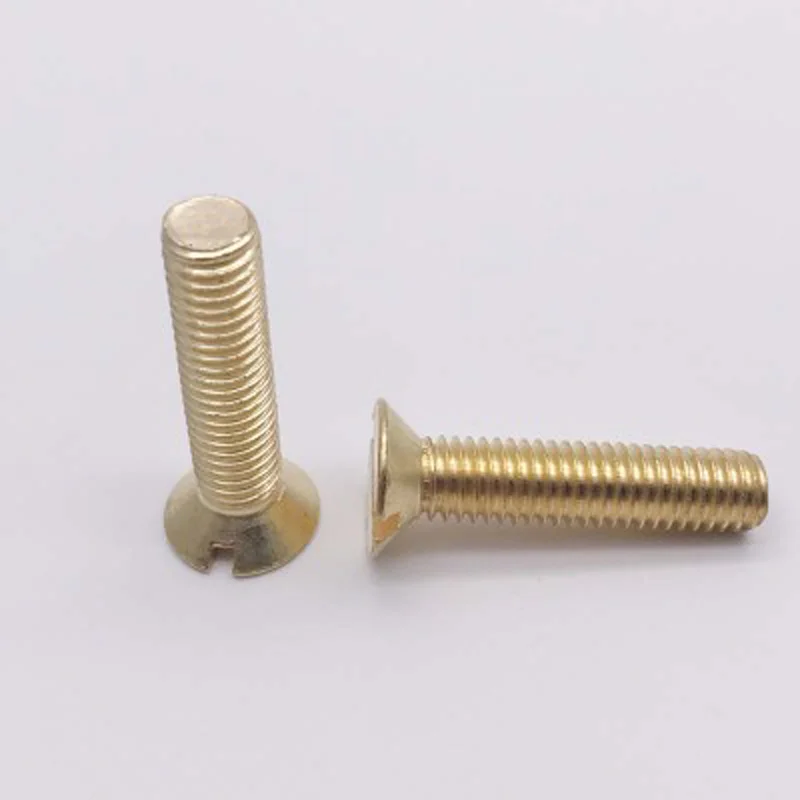 20 шт. M3 однослойные плоские винты с потайной головкой медный латунный
