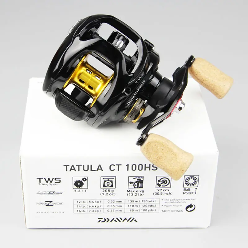 2017 новая модель Daiwa TATULA CT CS 100 H 100HL 100HS 100HSL Низкопрофильная Рыболовная катушка Макс