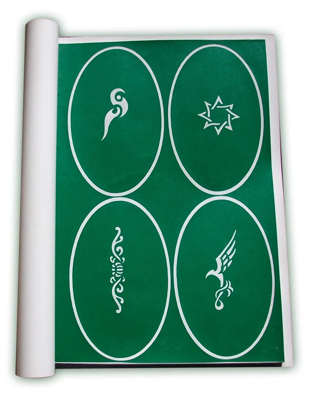 Шаблон татуировки золотой Феникс Аэрограф трафареты маленький размер картинка