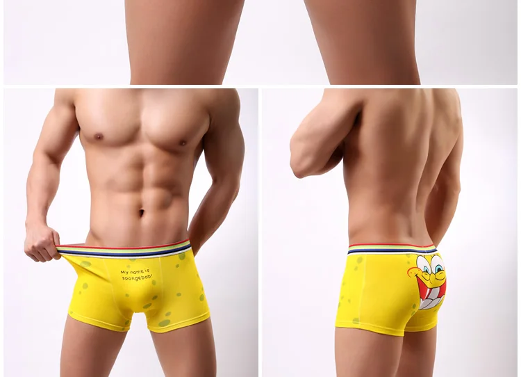 Cueca/боксеры с героями мультфильмов, хлопковое Брендовое нижнее белье для молодых мужчин, мужские трусы, мужское нижнее белье с Суперменом, мужские сексуальные трусы с суперменом