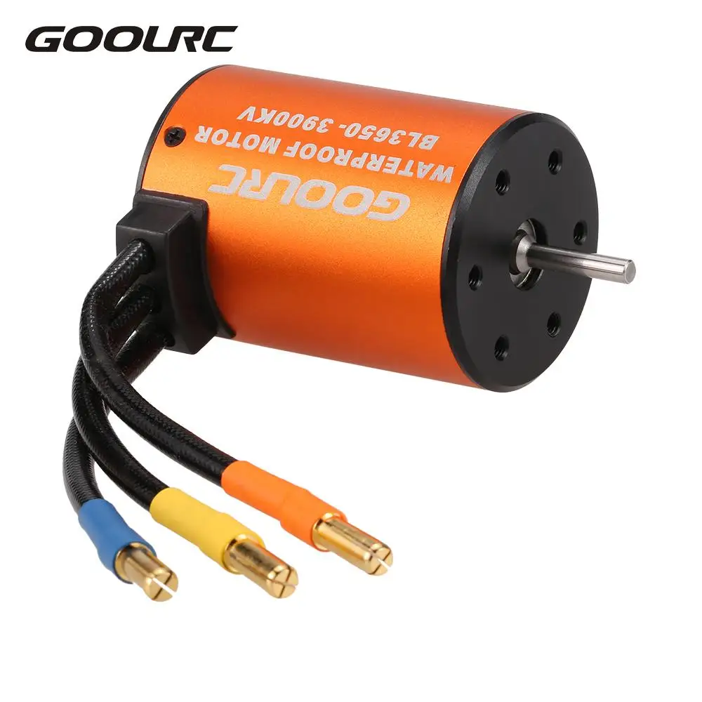 GoolRC 3650 3900KV водонепроницаемый бесщеточный двигатель для 1/10 RC автомобильных