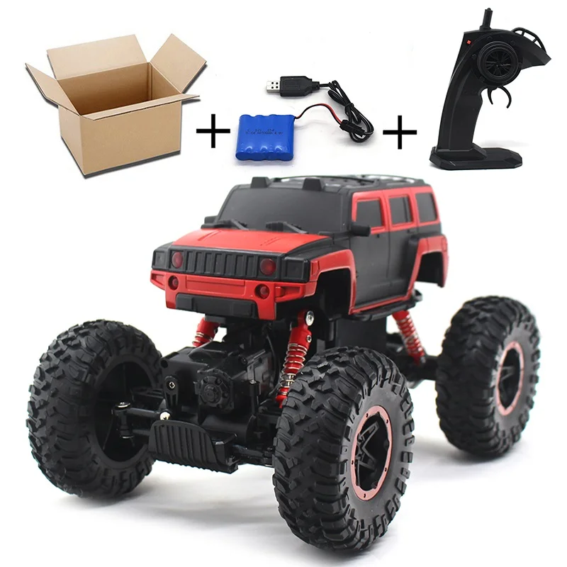 Красный 4x4 внедорожный Рок Гусеничный 1:14 4WD RC Автомобиль 2,4 ГГц пульт дистанционного управления игрушки машинки на радиоуправлении Игрушки для мальчиков 2288 - Цвет: Красный