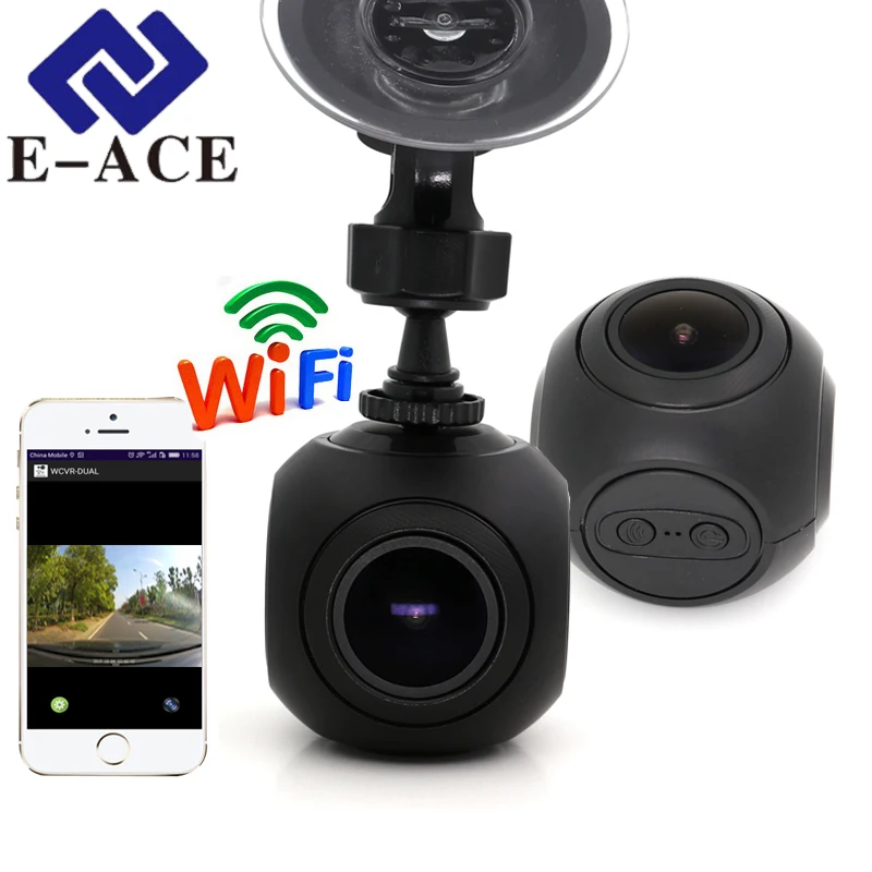 E ACE Автомобильный видеорегистратор 2018 новейший Wifi авто 170 градусов FHD 1080P Dvr