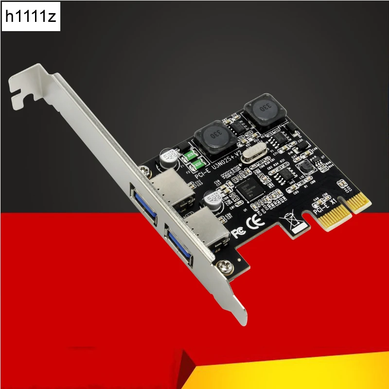 Карта расширения PCI E USB 3 0 внешний 2 порта USB3.0 PCIe карта с модулями питания NEC Chip для
