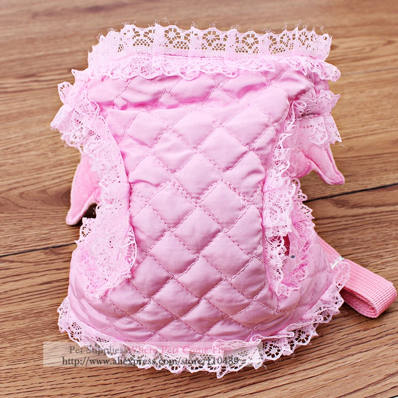 Галстук ошейник для щенков поводок собак розовая нагрудная веревка спины