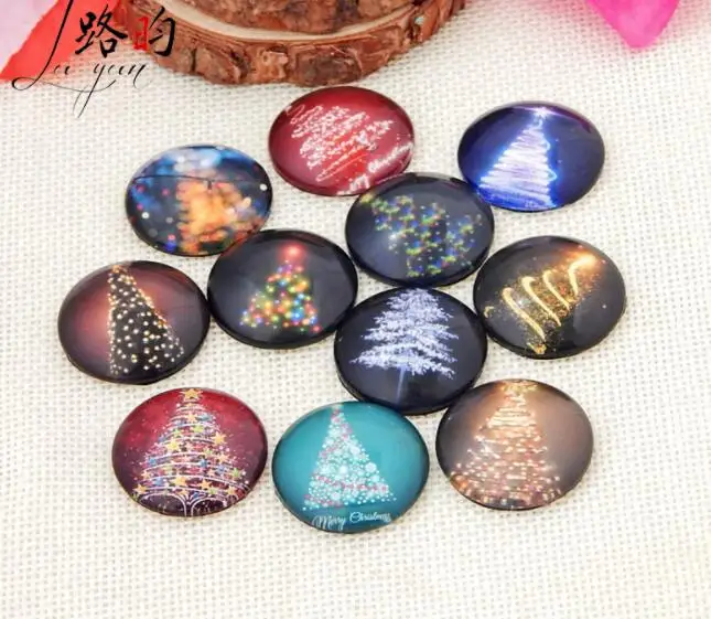 Смешанные цвета стеклянный купол круглый Рождественский Драгоценный Камень