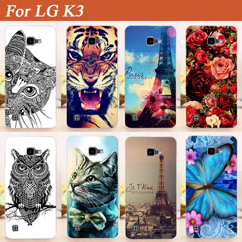 Красивая мягкая задняя крышка из ТПУ с рисунком сделай сам чехол для LG K3 LTE K100 K100DS