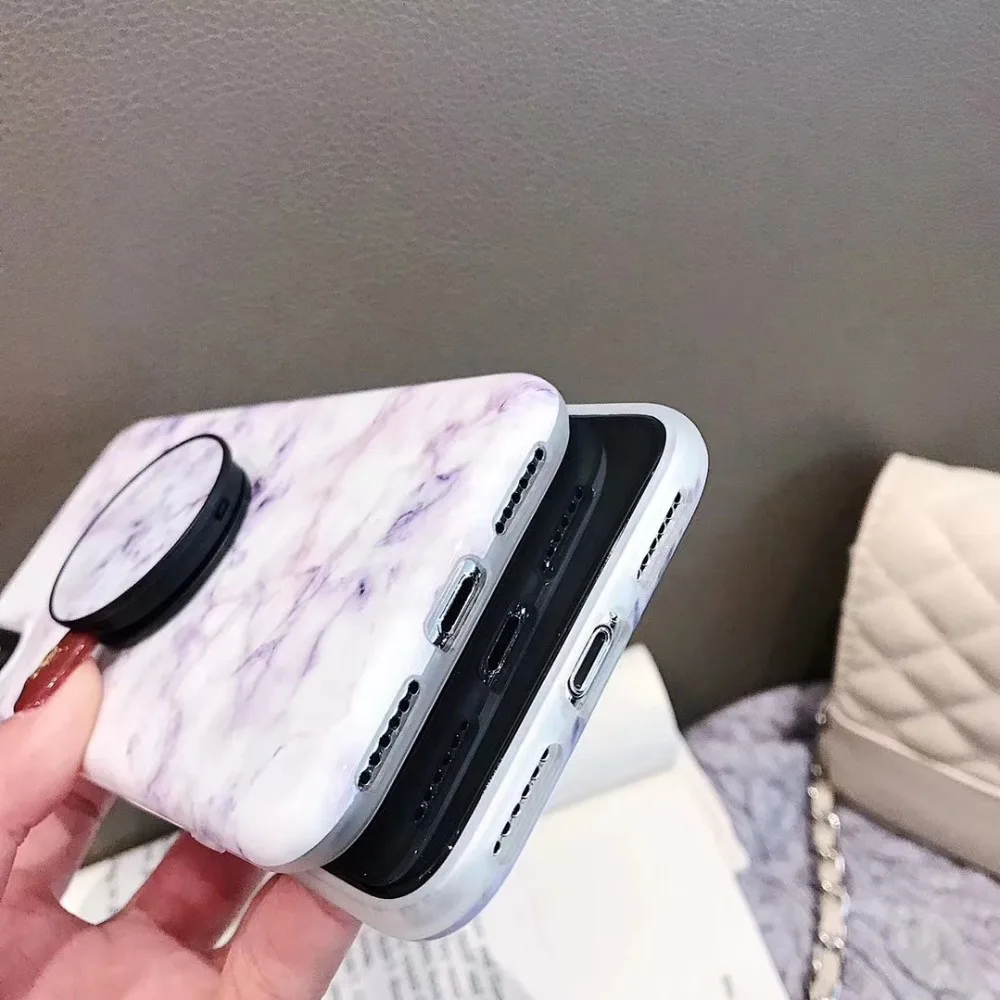 Японский и корейский мраморный простой силиконовый чехол для телефона iPhone 6 S plus 7