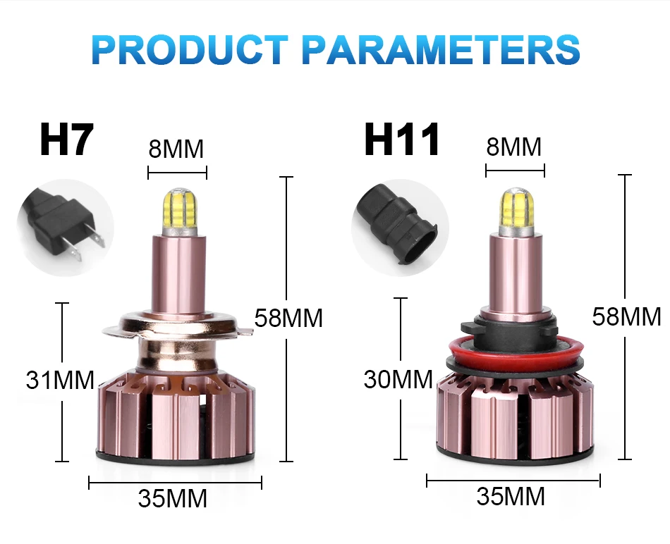 CARLitek 15000лм h7 led фара для автомобиля farol de milha carro h11 h1 h3 9012 9005 9006 880 6000 Противотуманные фары автомобильные лампы 12 Сторон csp k