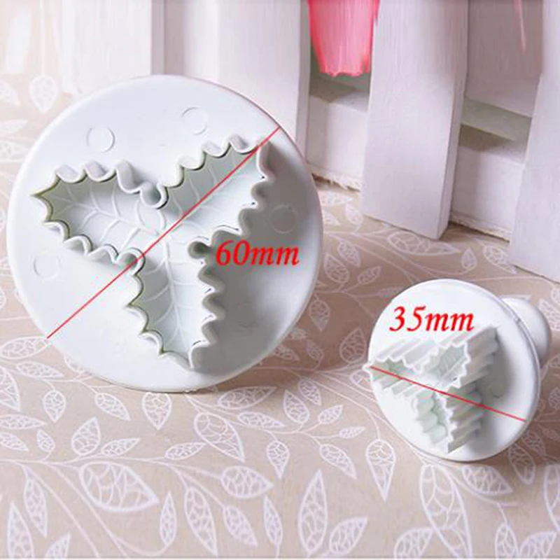 2 шт./компл. инструменты для украшения Рождественского торта листья