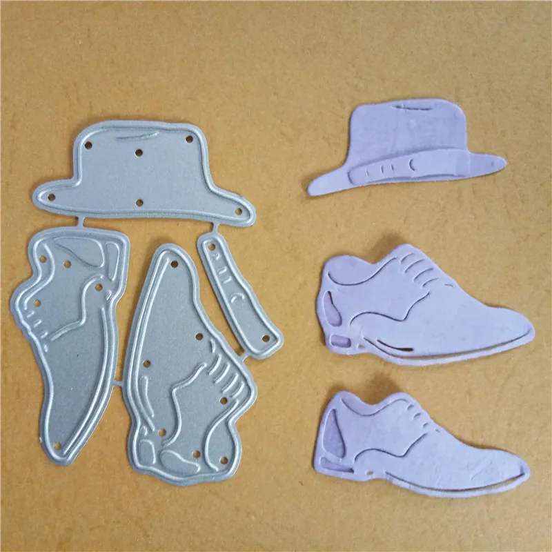 Би фудзиань джентльмен обувь и шляпа набор металла резки штампы DIY скрапбук