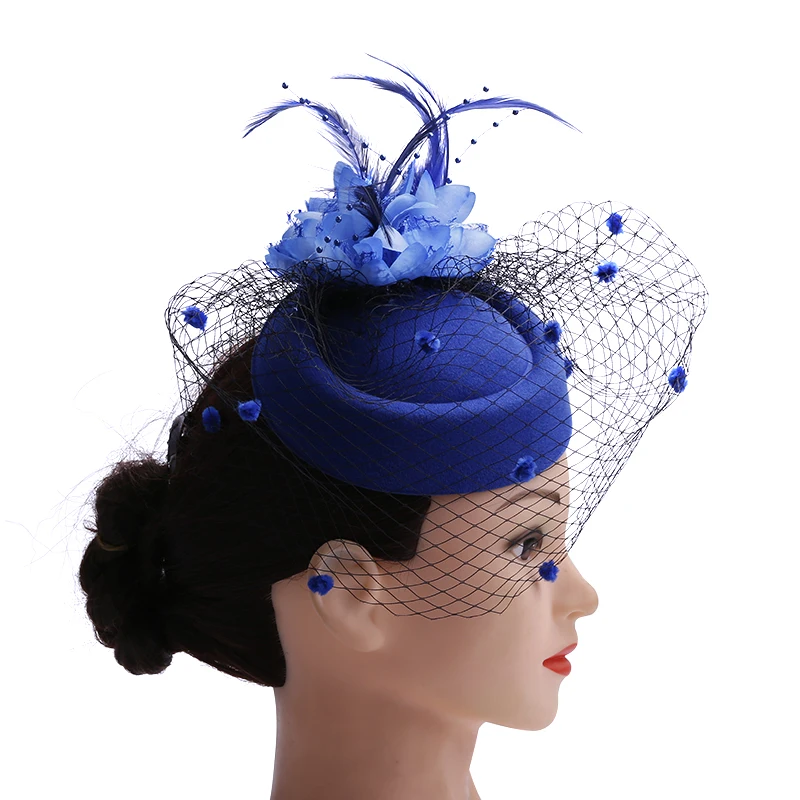 Вуалетка с перьями и шерстью Женская Свадебная вечеринка для невесты Свадебные