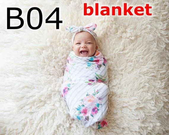 2 шт. повязка на голову с ушками кролика и ромашками|floral swaddle blanket|swaddle receiving blanketnewborn