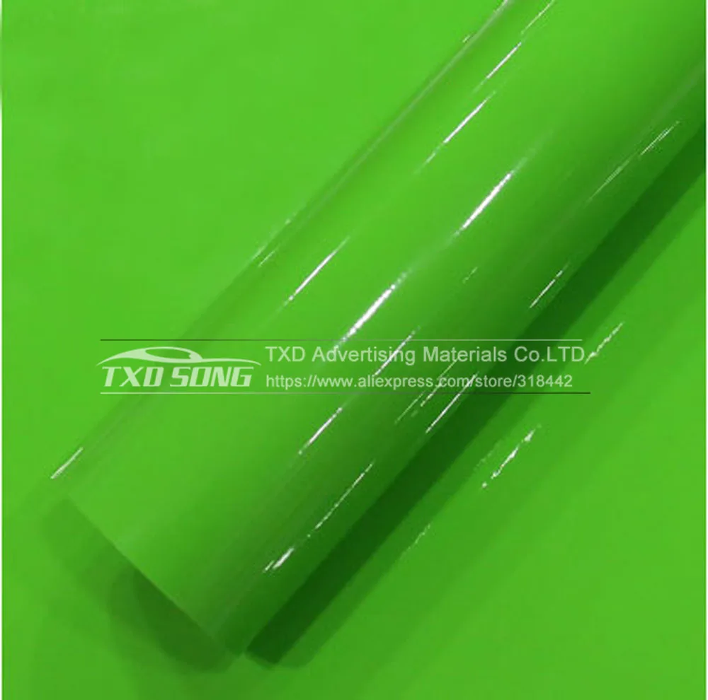1,52*20 м/рулон Ультра глянцевый белый винил Обёрточная бумага 3 слоя High Gloss блестящий белый автомобиль Обёрточная бумага пленка с внешней обклейки супер блестящий - Название цвета: Green