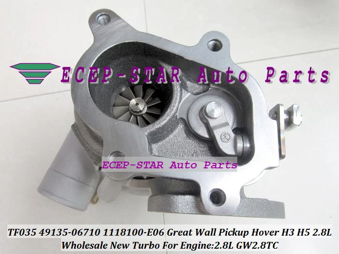 Бесплатная доставка турбо для Great Wall Hover H3 H5 Haval 2.8L GW2.8TC TF035 49135 06710 4913506710 1118100 E06