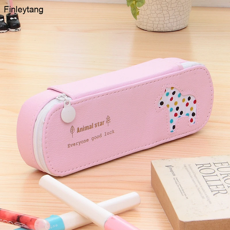 Милый чехол для карандаша из искусственной кожи милый креативный карандаш в виде