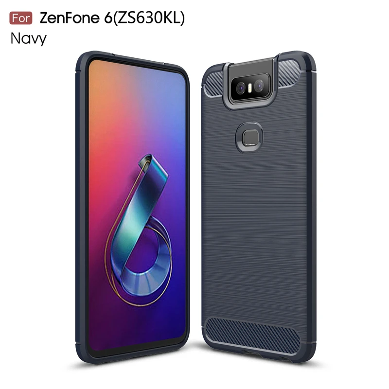 Чехол для ASUS Zenfone 6 ZS630KL стильный мягкий резиновый защитный чехол телефона 6T 2019