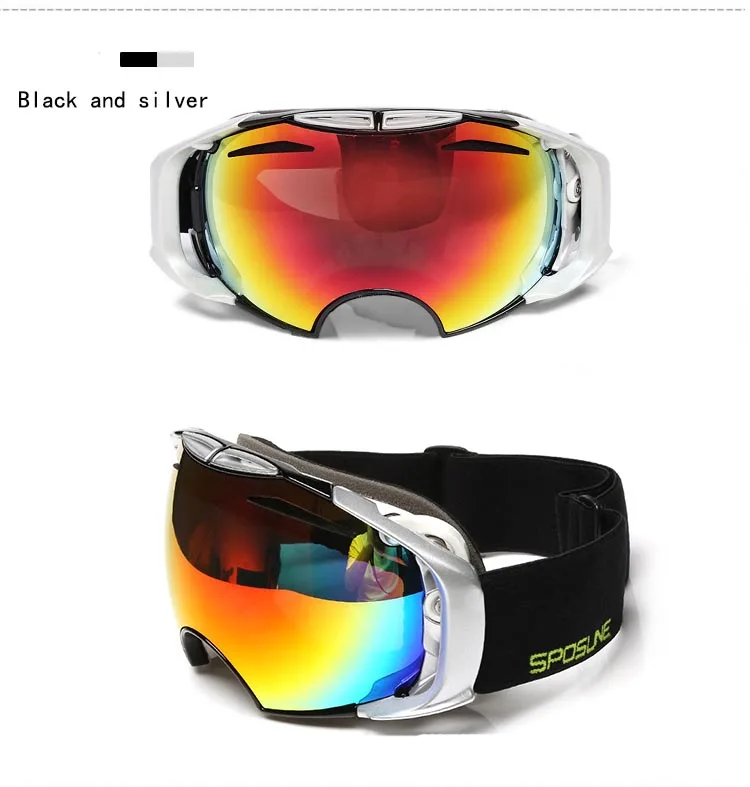 Sposune SNOW-4300 детские лыжные очки для лыжников детские очки Сноубординг очки для катания на коньках UV400 противотуманные очки Лыжная маска