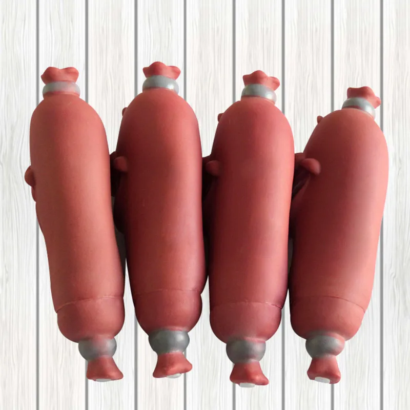 Professional Simulation Sausage Toy for Pet Dog Playing Cat Chewing Squeak High Quality Bite Resistant Training Tools | Дом и сад