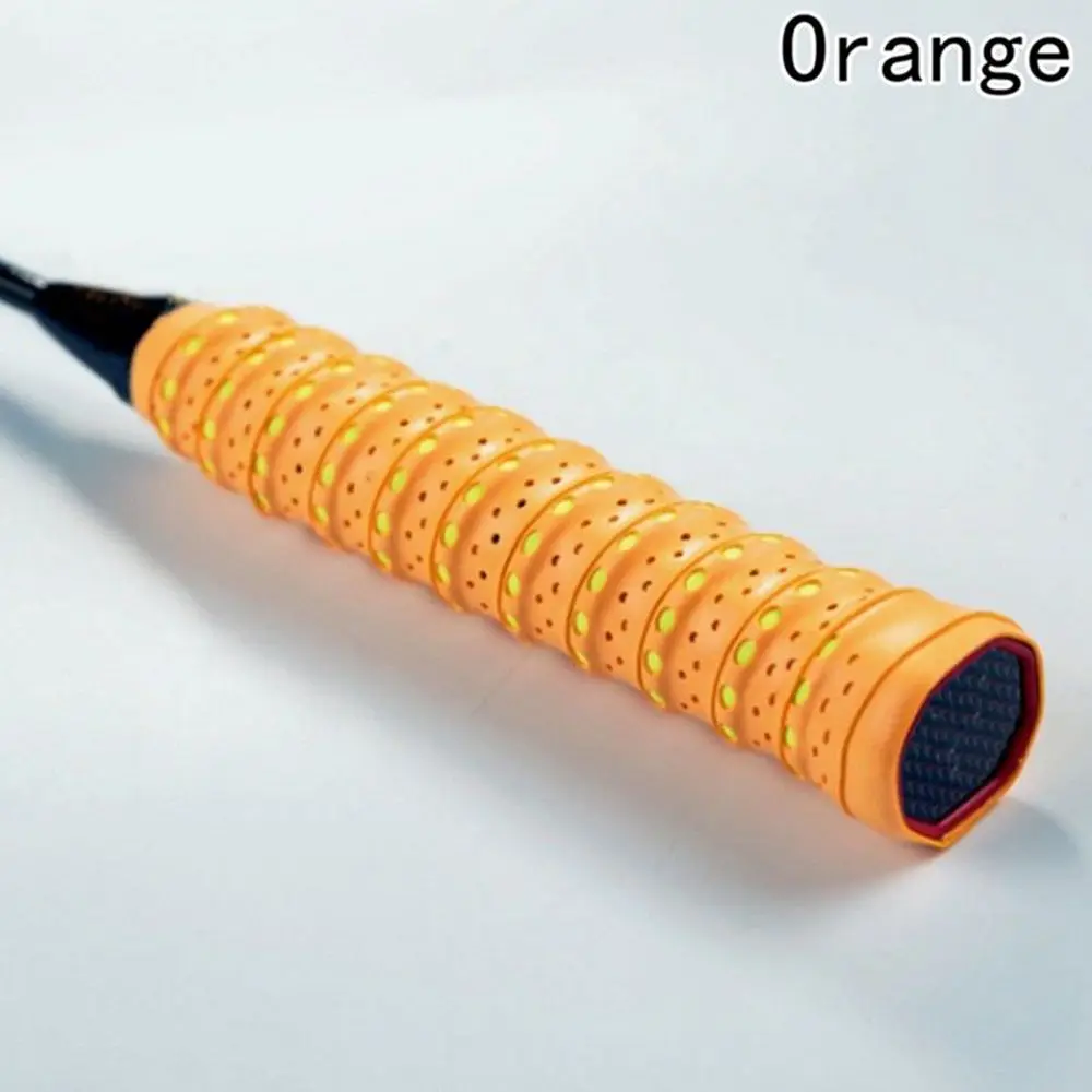 orange 1* клейкая лента противоскользящая впитывающая пот лента для ракетки рукоятка для тенниса бадминтона сквоша новая противоскользящая повязка для волос - Цвет: orange