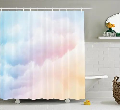 Пушистая градиентная Выцветшая Пастельная тучка Эфирный туман Возвышенный