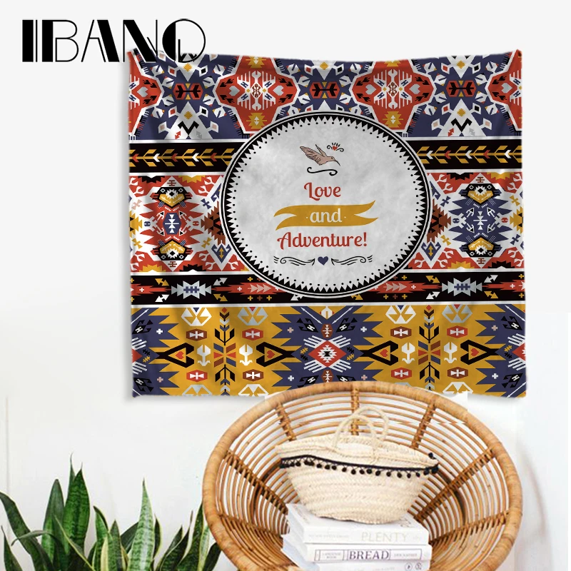 

IBANO Say Yes Mandala Tapestry Home Wall Hanging Mandalas Tapestry Blanket Decoration for Bedroom Yoga Mat Tablecloth