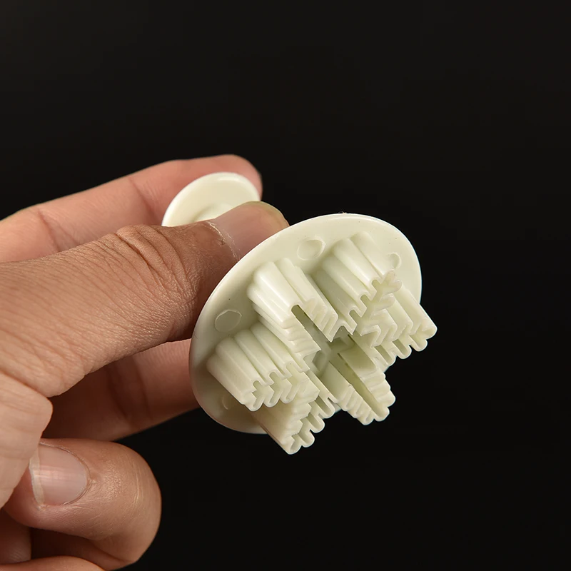 3 шт./компл. Рождественская Снежинка Плунжер резак форма Sugarcraft помадка для