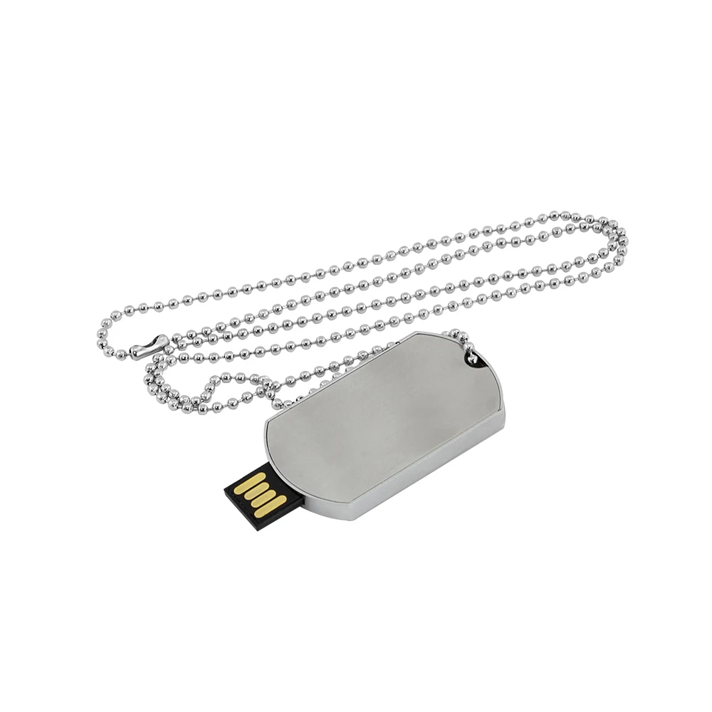 CHYI водостойкое ожерелье военный Dog Tag Shaped USB флешка Pendrive Memory Stick ручка драйвер 4ГБ