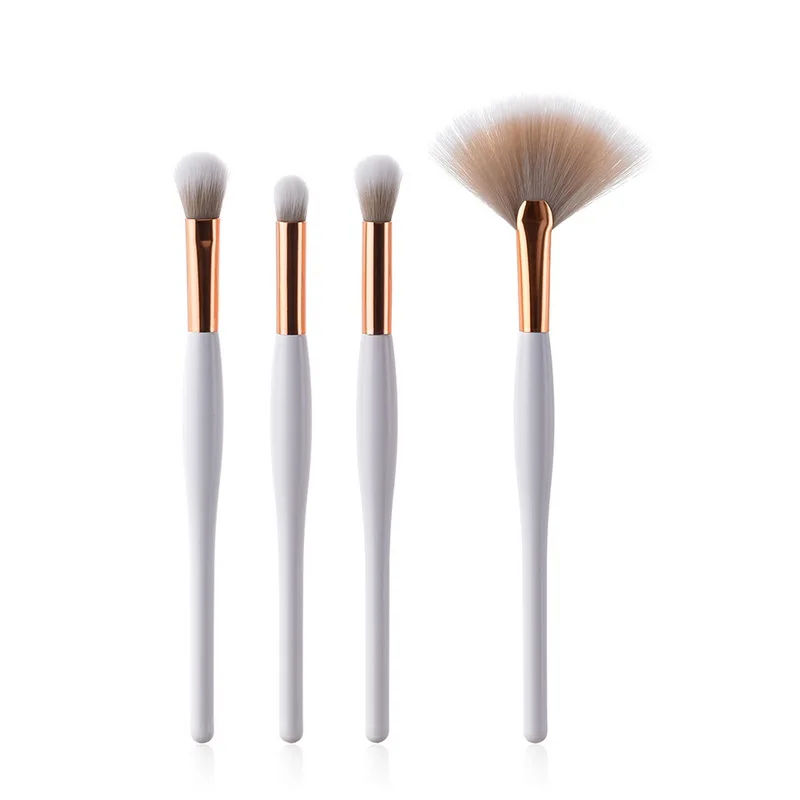 Manooby4Pcs/набор профессиональных кистей для макияжа лица бровей основа кисть пудры