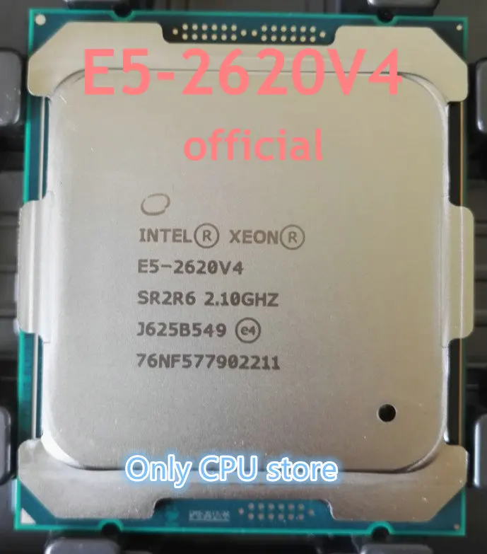 Оригинальный процессор Intel Xeon V4 2 10 ГГц 8 ядер 20 м DDR4 2133 МГц E5 2620V4 85 Вт 1 год гарантии