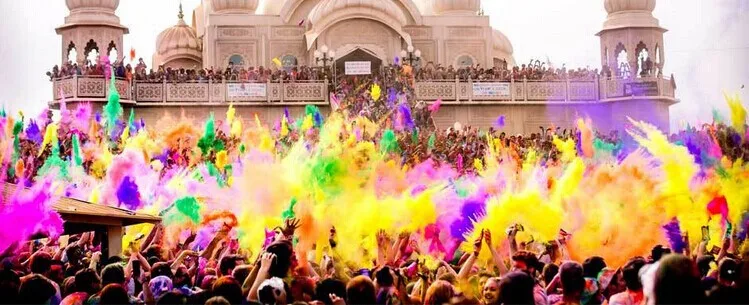 Смешной меловой порошок Raindbow holi 100 г/1 пакет для цветных шуток кукурузный