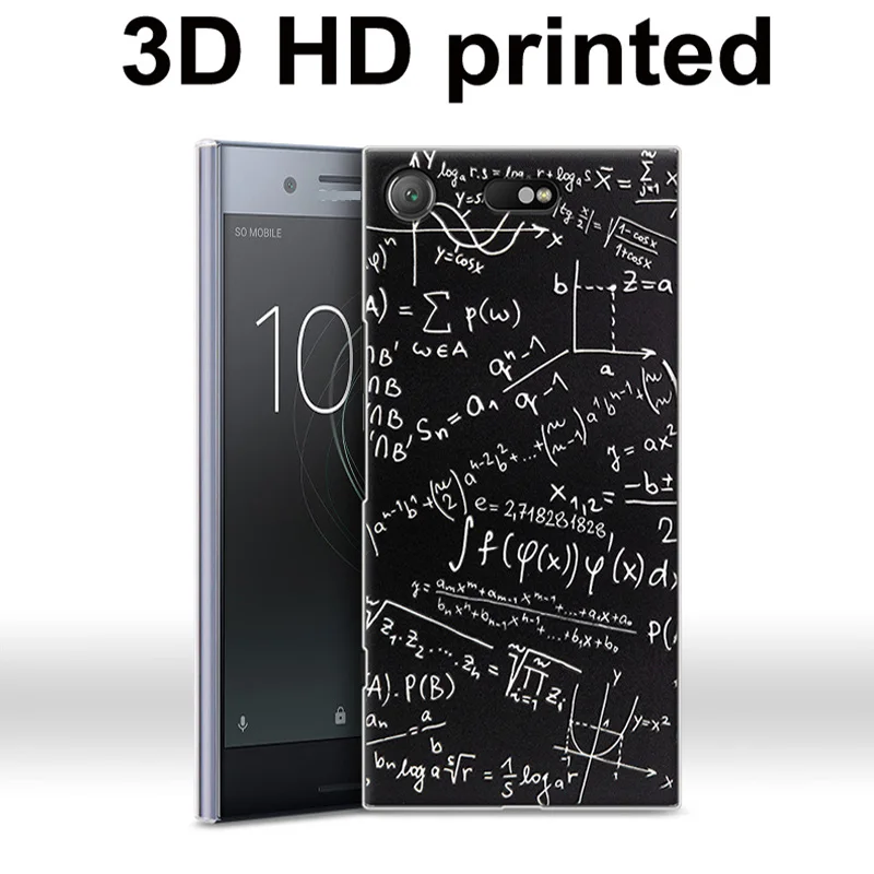 3D HD напечатанная кожа для Sony Xperia XZ1 компактный чехол XZ1Compact Жесткий ПК Тонкий