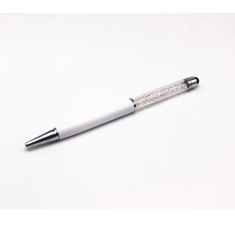 Ballpoint pen 1 шт/) гелевая ручка Креативные Кристальные алмазные шариковые ручки Канцелярские Шариковые Ручки стилус ручка для сенсорного экрана жирная черная заправка - Цвет: Ballpoint pen