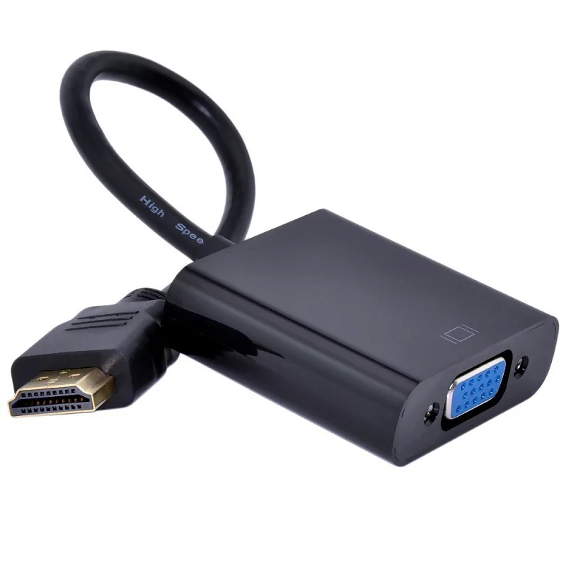 Высококачественный адаптер HDMI-VGA папа-мама преобразователь 1080P цифро-аналоговый