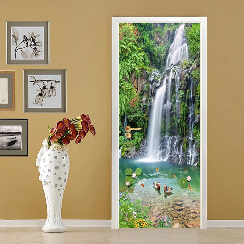 Фотообои 3D фрески для гостиной кабинета двери пожилых домашний декор