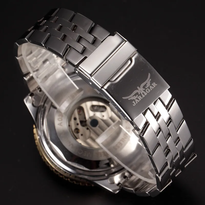 

JARAGAR Big Dial Mens Watches Top Brand Luxury Automatic Self-wind Relogios Masculino Military Watch Mechanical Tourbillon Clock