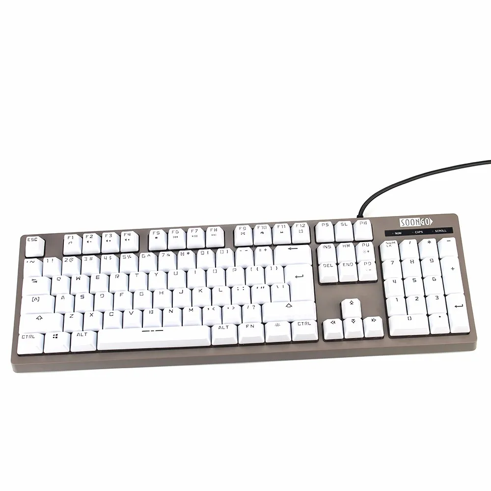 Игровая клавиатура со светодиодной подсветкой водостойкая 107 клавиш USB|keyboard led