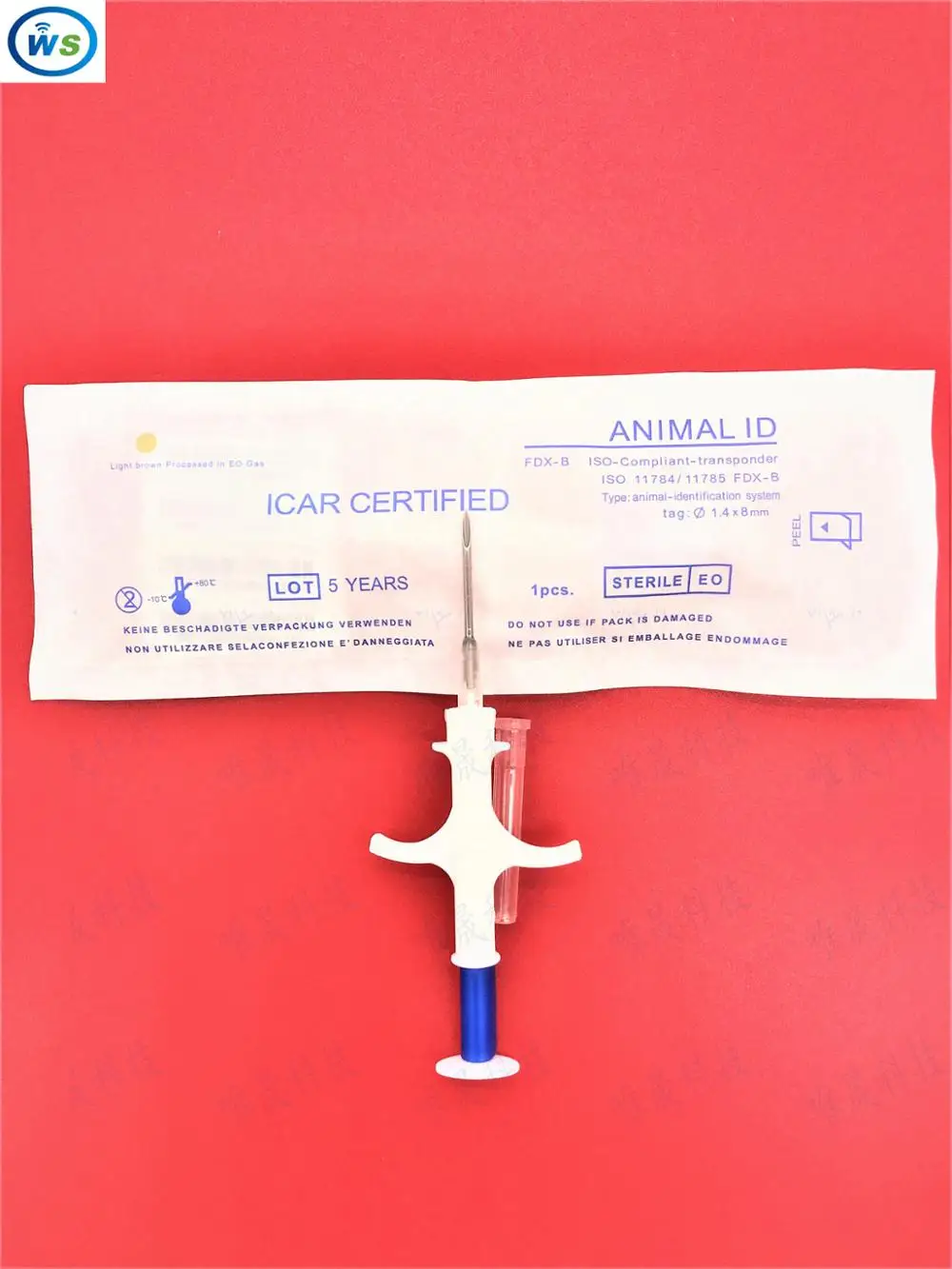 1 4*8 50 шт FDX B ISO11784/785 RFID Id инжектор Pet стеклянная бирка микрочип шприц для животных