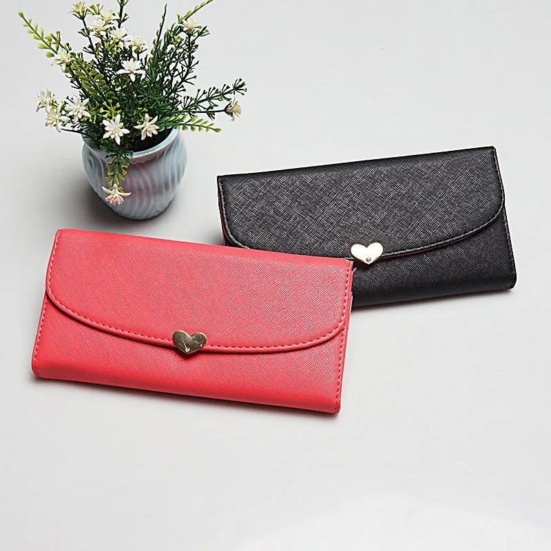 Скидка 2019 только сегодня Женский кошелек из матовой кожи Одноцветный длинный